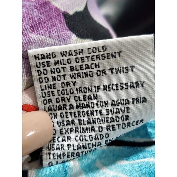 R & K Originals Women's Black Polyester Round Neck Faux-Wrap Long Maxi Dress 14 - Picture 10 of 11